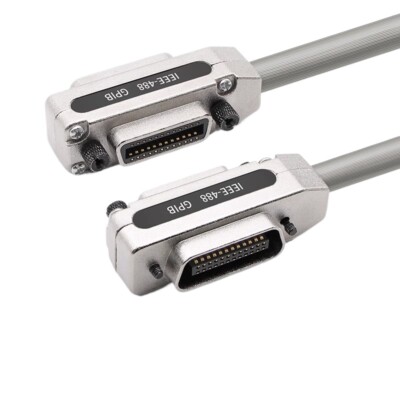 New 0.5M 1M 1.5M 2M 3M 5M IEEE-488 Cable GPIB Cable Grey color metal hood