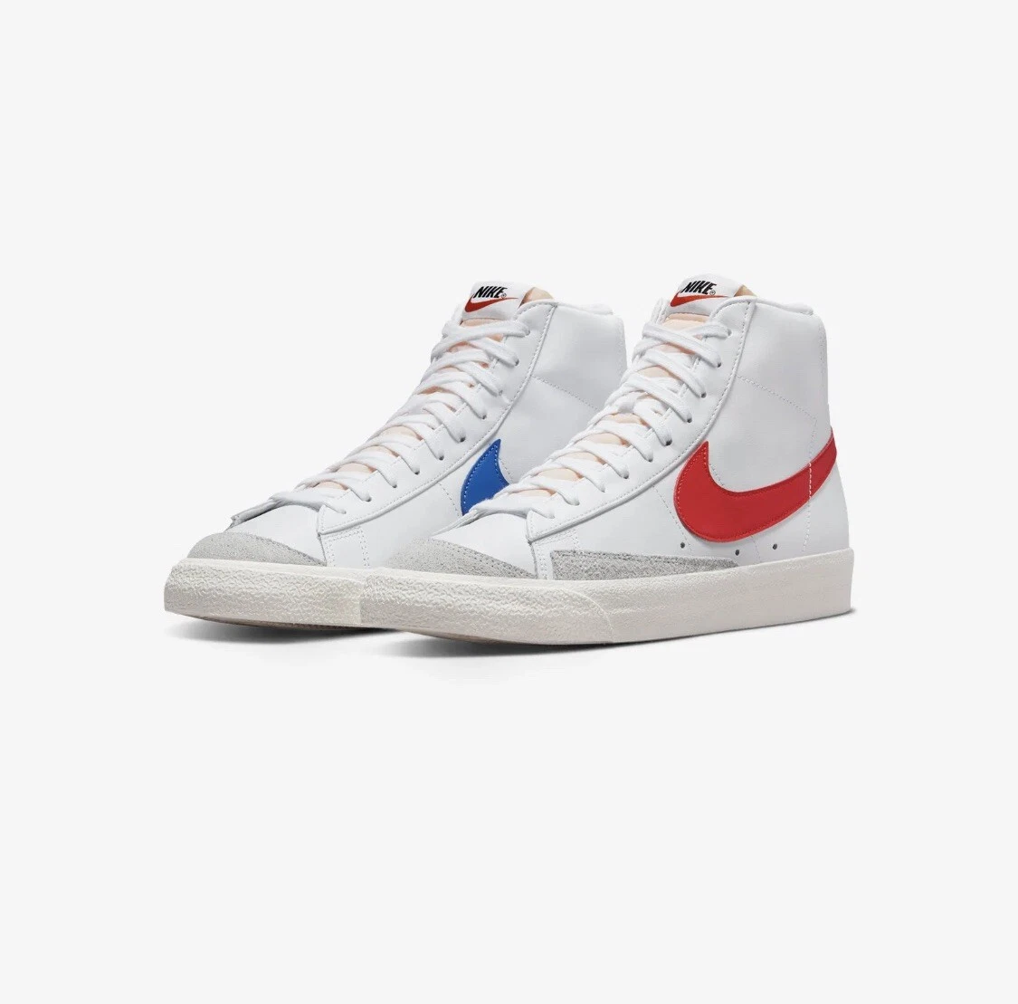Nike Blazer Mid 77 Vintage Men s Shoes Size 12 White Blue Red