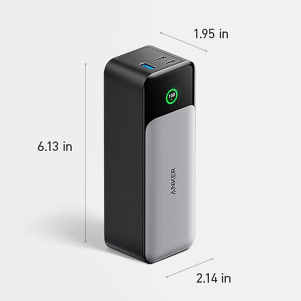 Anker 737 Power Bank, 24,000mAh 3-Port Laptop Portable Charger