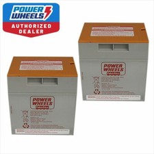 Power Wheels 00801-1776 ORANGE Top Battery 12V 2 Pack Genuine OEM ride on toys