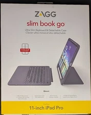 ZAGG Slim Book Go Keyboard Folio Case for iPad Pro 11 inch 1st Generation Black