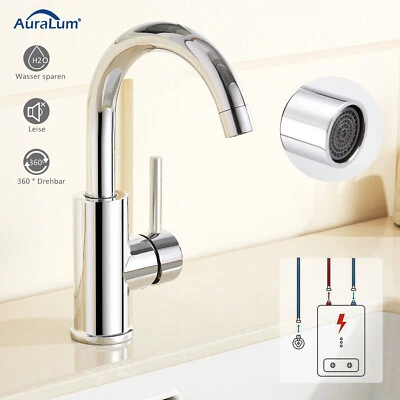 AURALUM MAX Niederdruck Armatur Bad Waschtischarmatur Mischbatterie Waschbecken Wasserhahn