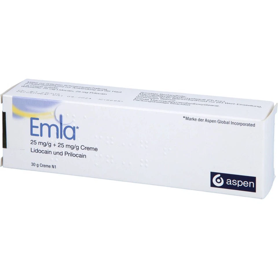 EMLA 25 mg/g + 25 mg/g Creme    30 g    PZN17952727 - Bild 2 von 3