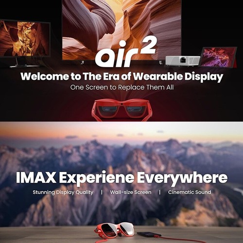 XREAL Air 2 Pro Smart Glasses + Hub Bundle, Power Play Wearable Gaming Display - Picture 5 of 13