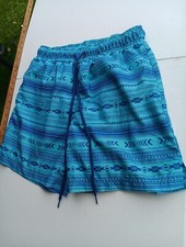 GEORGE Hawaiian sz M Drawstring ,mesh Lined Swim Board Shorts Aztec