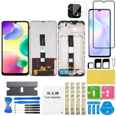 For Xiaomi Redmi 10A 220233L2C LCD Display Touch Screen Digitizer Assembly Frame