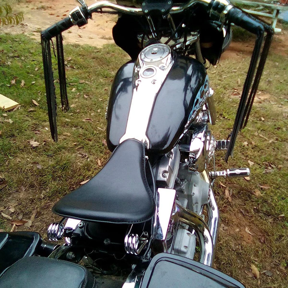 Bobber Spring Solo Seat For Honda Shadow 750 1100 ACE Aero Phantom Sabre Spirit - Image 4 of 4