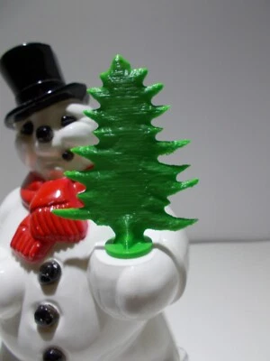PLASTIC ROSEN / ROSBRO/ ROYALITE "REPLACEMENT / REPLICA" GREEN TREE FOR SNOWMAN/SANTA