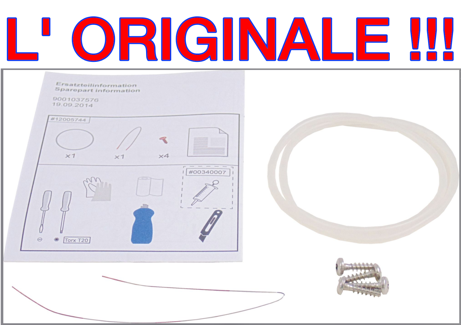 Kit Guarnizione Pompa Per Lavastoviglie Bosch Siemens Neff - Codice 12005744, Risolve Errore E15, Silicone