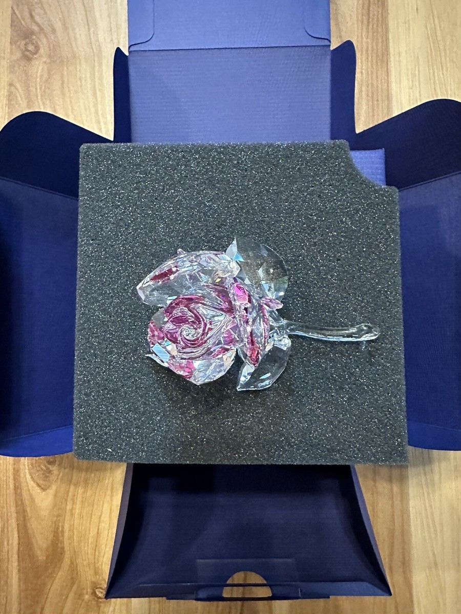 Swarovski Crystal Blossoming Rose Figurine Decoration Swarovski Crystal Blossoming Rose Figurine Decoration