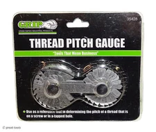 THREAD PITCH GAUGE TOOL – sae & metric threads – machinist hand tools – checker