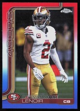 2025 Topps Chrome #269 Deommodore Lenoir Red White and Blue Refractor