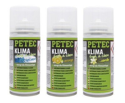 PETEC Klimaanlagenreiniger fresh&clean OCEAN oder ORANGE oder VANILLE je 75ml