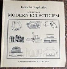 SOURCES OF MODERN ECLECTICISM Studies On Alvar Aalto 1982 Demetri Porphyrios PB