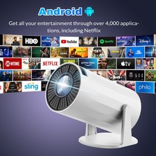 4K 1080P Mini Projector 2000Lumen LED WiFi UHD Portable Home Theater Bluetooth