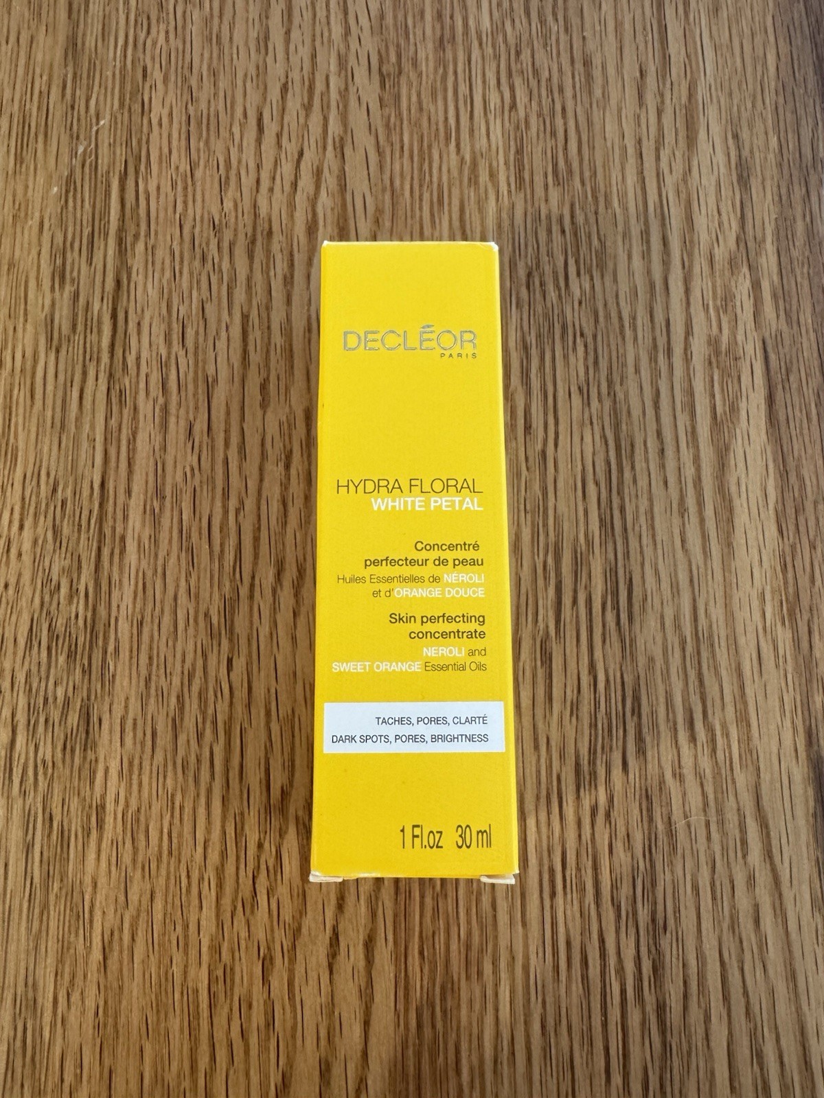 Decleor Hydra Floral White Petal Skin Perfecting Concentrate 30ml Neroli Oil New