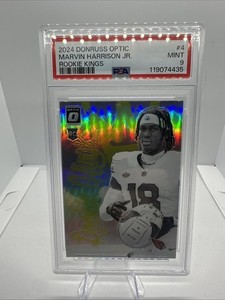 2024 Panini Donruss Optic Rookie Kings #4 Marvin Harrison Jr. RC PSA 9