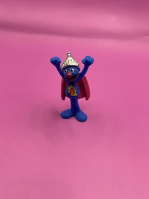 Vintage Sesame Street Mattel 2008 Superhero Super Grover Figure PVC