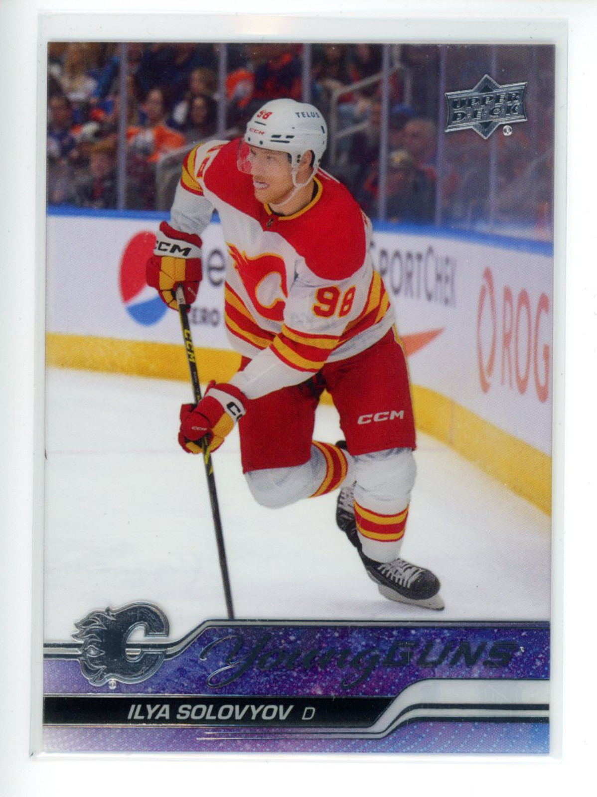 2023 UPPER DECK #493 ILYA SOLOVYOV CLEAR CUT YOUNG GUNS RC ROOKIE
