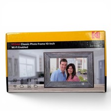 Kodak RCF-1013W Photo Frame 10-Inch Wi-Fi Touch Screen Gray Wood - Open Box