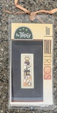The Trilogy BOO Halloween Tall Trio Cross Stitch Kit Owl Pumpkin NEW