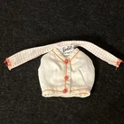 Vintage Barbie 1604 Crisp n Cool White Shirt with Attached Scarf - Tagged - 1964