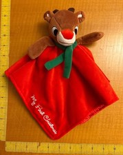 Rudolph The Red Nosed Reindeer Red Security Blanket Lovey My First Christmas