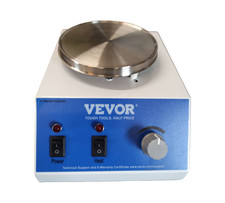 VEVOR Magnetrührer Heizplatte 250W 70°C 0-1600 U/min 1L