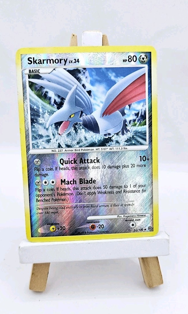 Pokémon TCG Skarmory Stormfront 51/100 Reverse Holo Uncommon - NM
