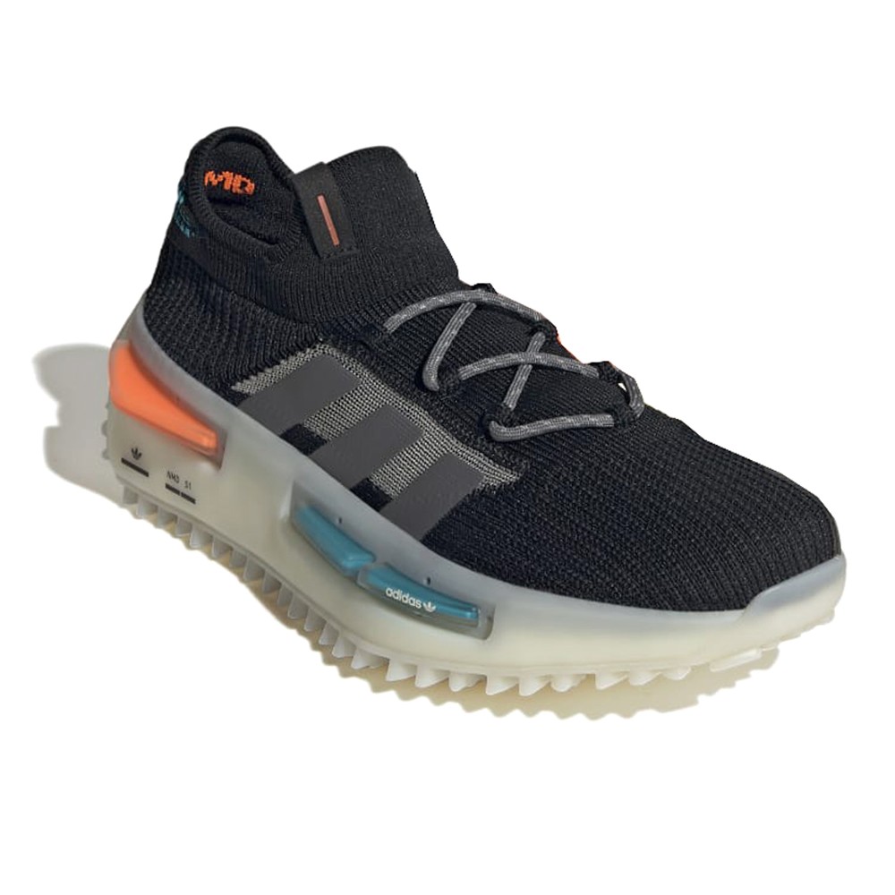 adidas Nmd S1 Lace Up Mens Black Sneakers Casual Shoes FZ5706 | eBay