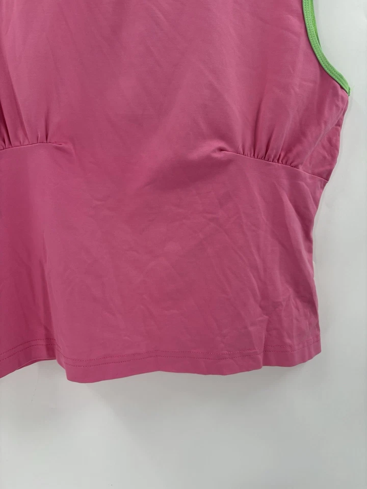 Conjunto de falda sin mangas de natación LBH vintage mediana/grande rosa a lunares elástica plisada Foto 4 de 4