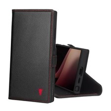 Case Compatible with Samsung Galaxy S24 Ultra 5G   Black with Red Detail