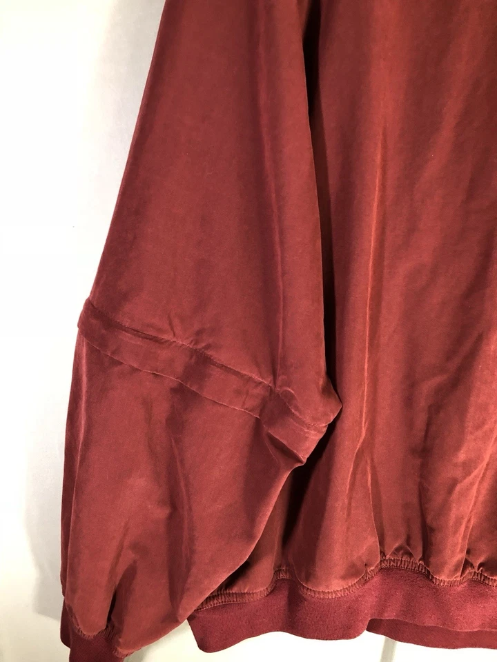 Grand Slam Golf Mens Pullover sz L Burgundy Convertible Sleeves Wind Breaker  - Image 4 of 4