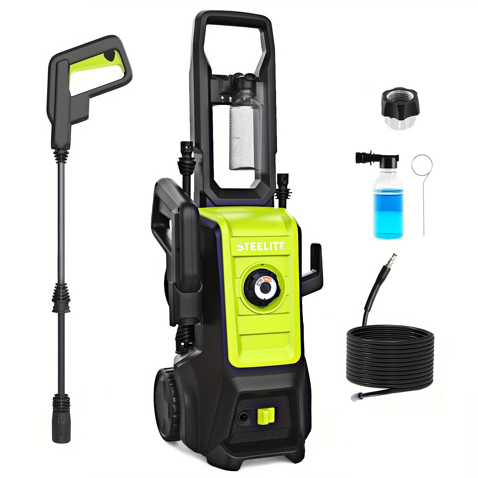 Steelite Electric Pressure Washer up to 5000PSI/2.5 GPM with