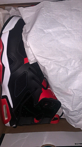 Jordan Flight Club 91 Bred Mid Top Basketball Sneakers Black Red White