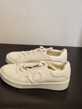 Naturalizer Morrison Logo Warm White/White Sneakers 8.5W