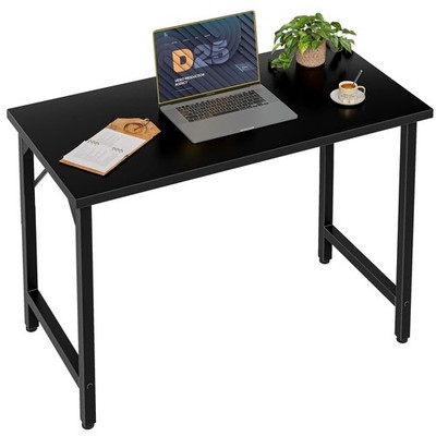 Computer Desk 32 inch Adjustable Feet Small Home Office Black