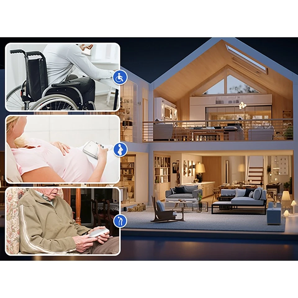 Telecomando Interruttore RF 3 Tasti, RF 433MHz, TUYA, Smart Life, 3V Con Pile CR - Immagine 2 di 3