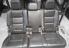 2011-2015 Ford Explorer Black Leather Rear Back Second 2nd Row Split Seats Oem