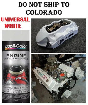 Universal White Coating Paint High Temp Engine Enamel Caliper Brake Rotor Spray