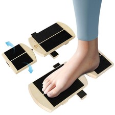 Ankle Balance Board Foot Strengthener: Trainer Stretcher - wood black-2
