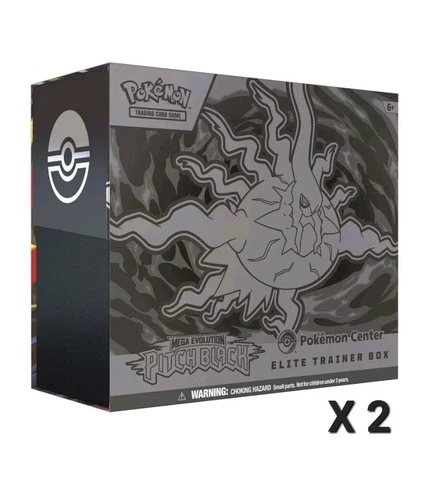 2 X Pokemon TCG Pitch Black Pokemon Center Elite Trainer Box ETB IN HAND 🚚