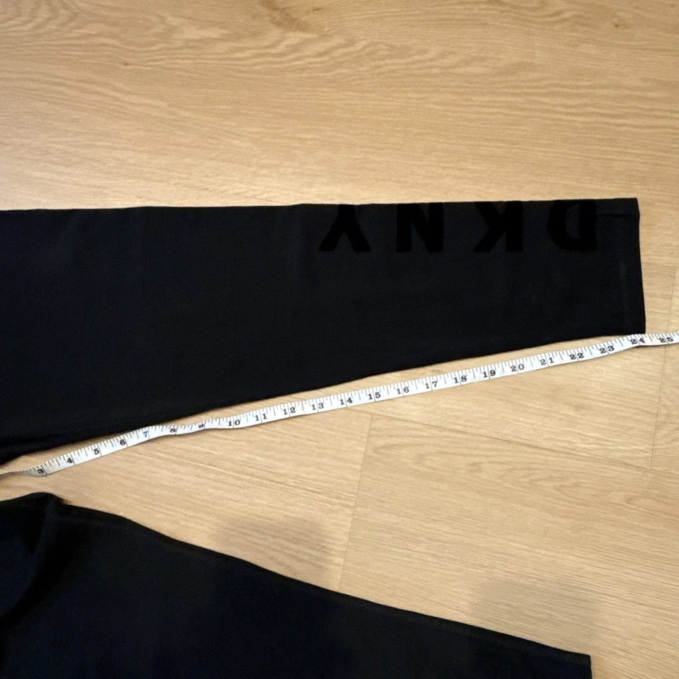 🖤 Leggings DKNY Sport XL - Pantalones de yoga elásticos con logotipo audaz | Athleisure Chic Foto 3 de 4