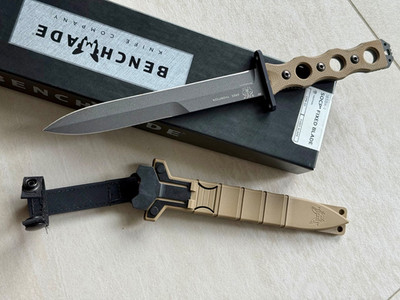 Benchmade 185BK-1 SOCP Fixed Blade -  Tan  - Brand New / Discontinued / Rare
