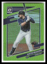 2021 Donruss Optic Lime Green #140 Austin Meadows