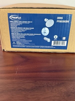 PROFLO PF8830GBN Orrs Single Handle Tub and Shower Trim Kit Brushed Nickel