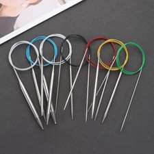 Stainless Steel Circular Knitting Needles Crochet Craft Tool Set UK