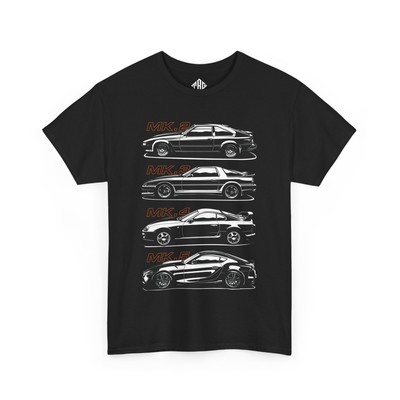 Toyota Supra Legacy Tee | Classic to Modern JDM Evolution Shirt