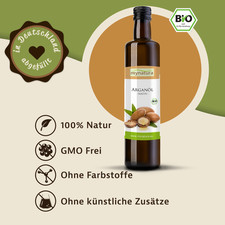 Mynatura Bio Arganöl kaltgepresst, 250ml Flasche I Öl Argan Pflanzlich