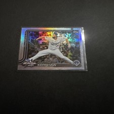 2025 Topps Update Series Clayton Kershaw #ASG-50 All-Star Game Rainbow Foil